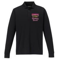 Grandma Of The Birthday Sweetie Ice Cream Birthday Performance Long Sleeve Polo