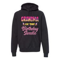 Grandma Of The Birthday Sweetie Ice Cream Birthday Premium Hoodie