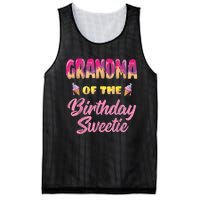 Grandma Of The Birthday Sweetie Ice Cream Birthday Mesh Reversible Basketball Jersey Tank