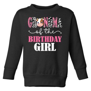 Grandma Of The Birthday For Girl Cow Farm 1st Birthday Cow Toddler Sweatshirt