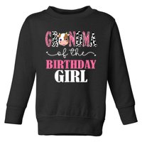 Grandma Of The Birthday For Girl Cow Farm 1st Birthday Cow Toddler Sweatshirt