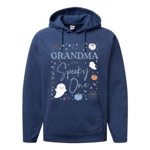 Grandma Of The Spooky One First Birthday 1st Halloween Performance Fleece Hoodie