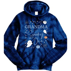 Grandma Of The Spooky One First Birthday 1st Halloween Tie Dye Hoodie