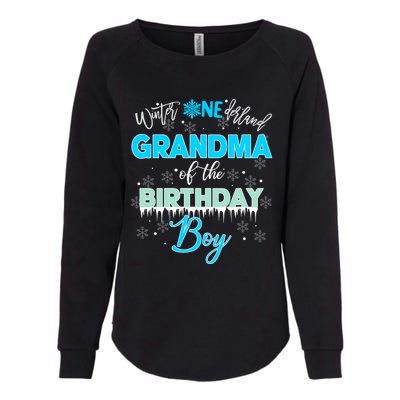 Grandma Of The Birthday Gift Winter Onederland Family Funny Gift Womens California Wash Sweatshirt