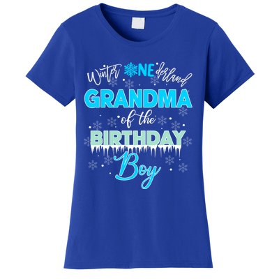 Grandma Of The Birthday Gift Winter Onederland Family Funny Gift Women's T-Shirt