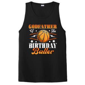 Godfather Of The Birthday Baller Basketball Fathers Day PosiCharge Competitor Tank