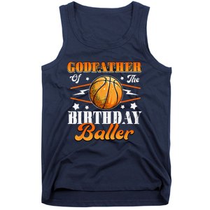 Godfather Of The Birthday Baller Basketball Fathers Day Tank Top