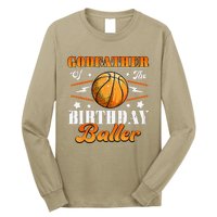 Godfather Of The Birthday Baller Basketball Fathers Day Long Sleeve Shirt