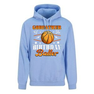 Godfather Of The Birthday Baller Basketball Fathers Day Unisex Surf Hoodie