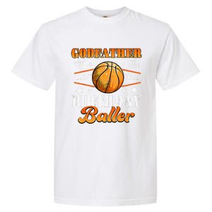 Godfather Of The Birthday Baller Basketball Fathers Day Garment-Dyed Heavyweight T-Shirt