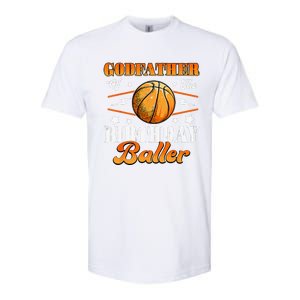 Godfather Of The Birthday Baller Basketball Fathers Day Softstyle CVC T-Shirt