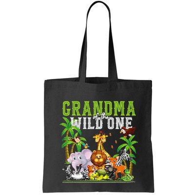 Grandma Of The Wild One Zoo Birthday Safari Jungle Animal Bag
