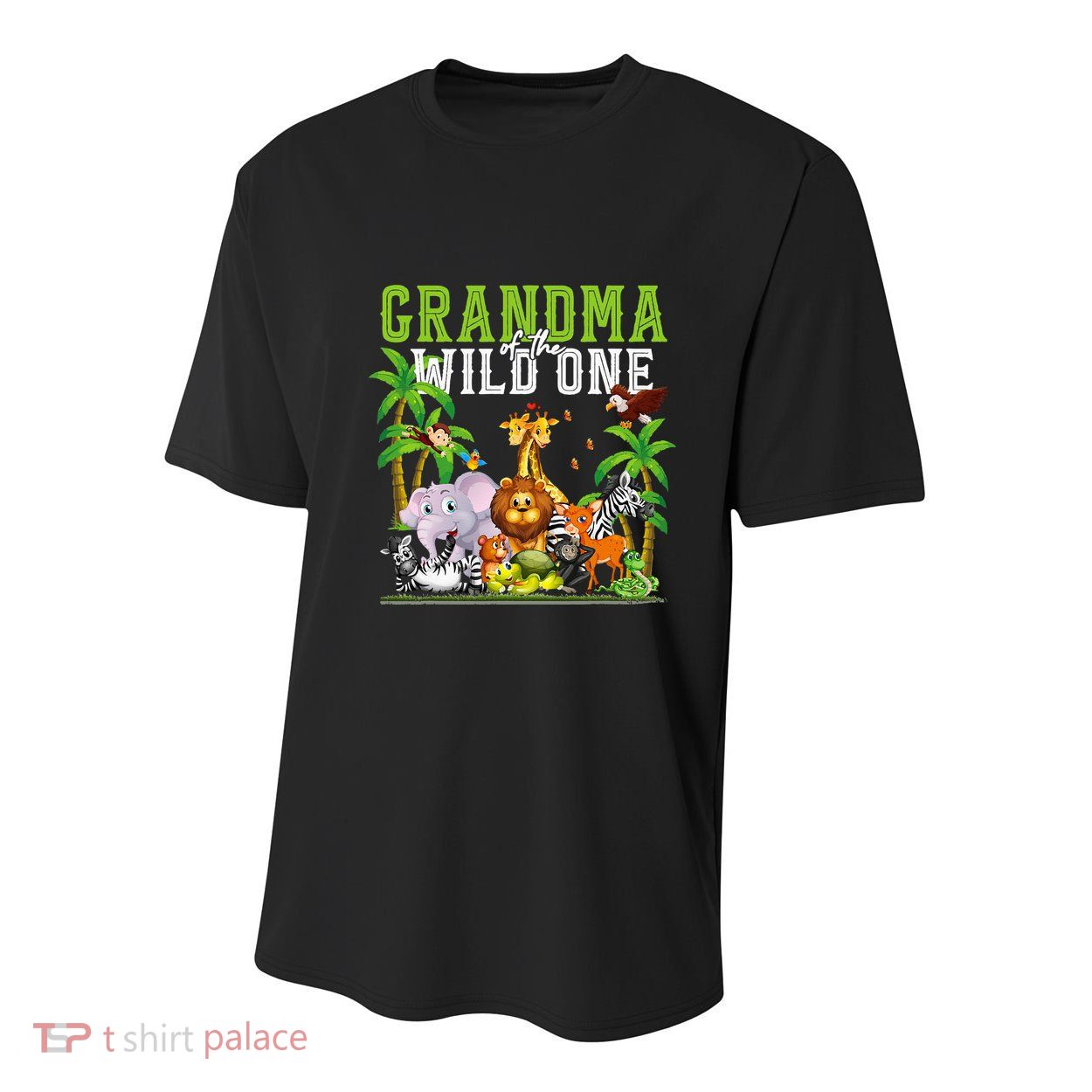Grandma Of The Wild One Zoo Birthday Safari Jungle Animal Youth Performance Sprint T-Shirt