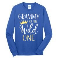 Grammy Of The Wild One First Birthday Matching Family Gift Tall Long Sleeve T-Shirt