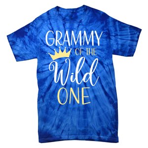 Grammy Of The Wild One First Birthday Matching Family Gift Tie-Dye T-Shirt