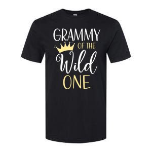 Grammy Of The Wild One First Birthday Matching Family Gift Softstyle CVC T-Shirt