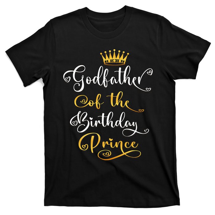 Godfather Of The Birthday Prince Bday Party T-Shirt