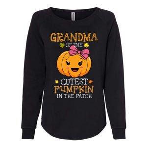 Grandma Of The Cutest Pumpkin In The Patch Halloween Womens California Wash Sweatshirt