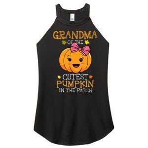 Grandma Of The Cutest Pumpkin In The Patch Halloween Women's Perfect Tri Rocker Tank