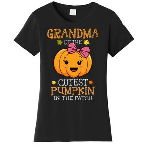 Grandma Of The Cutest Pumpkin In The Patch Halloween Women's T-Shirt