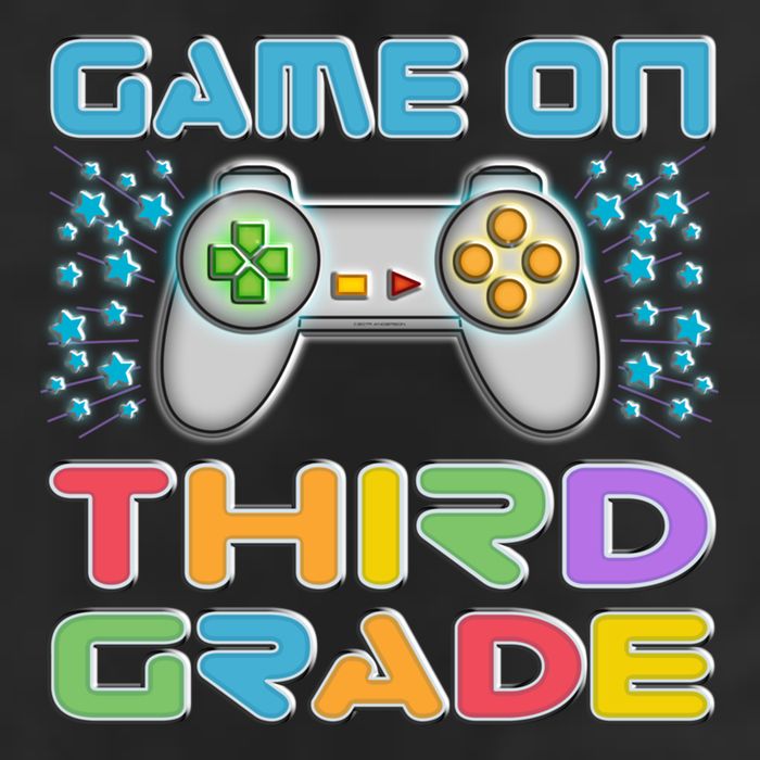 Game On Third Grade Gamers Back To School Gift Cute Gift 7 Panel Mesh Trucker Snapback Hat