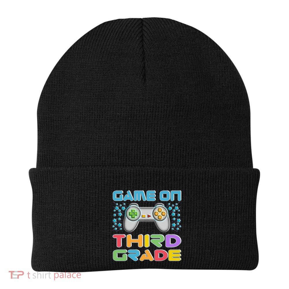 Game On Third Grade Gamers Back To School Gift Cute Gift Beanie