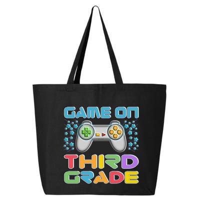 Game On Third Grade Gamers Back To School Gift Cute Gift 25L Jumbo Tote