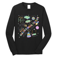 Groovy Occupational Therapy Ot Month Therapist Assistant Ota Long Sleeve Shirt