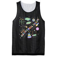 Groovy Occupational Therapy Ot Month Therapist Assistant Ota Mesh Reversible Basketball Jersey Tank