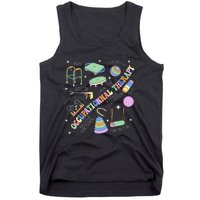 Groovy Occupational Therapy Ot Month Therapist Assistant Ota Tank Top