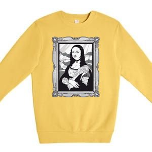 Gothic Mona Lisa Premium Crewneck Sweatshirt