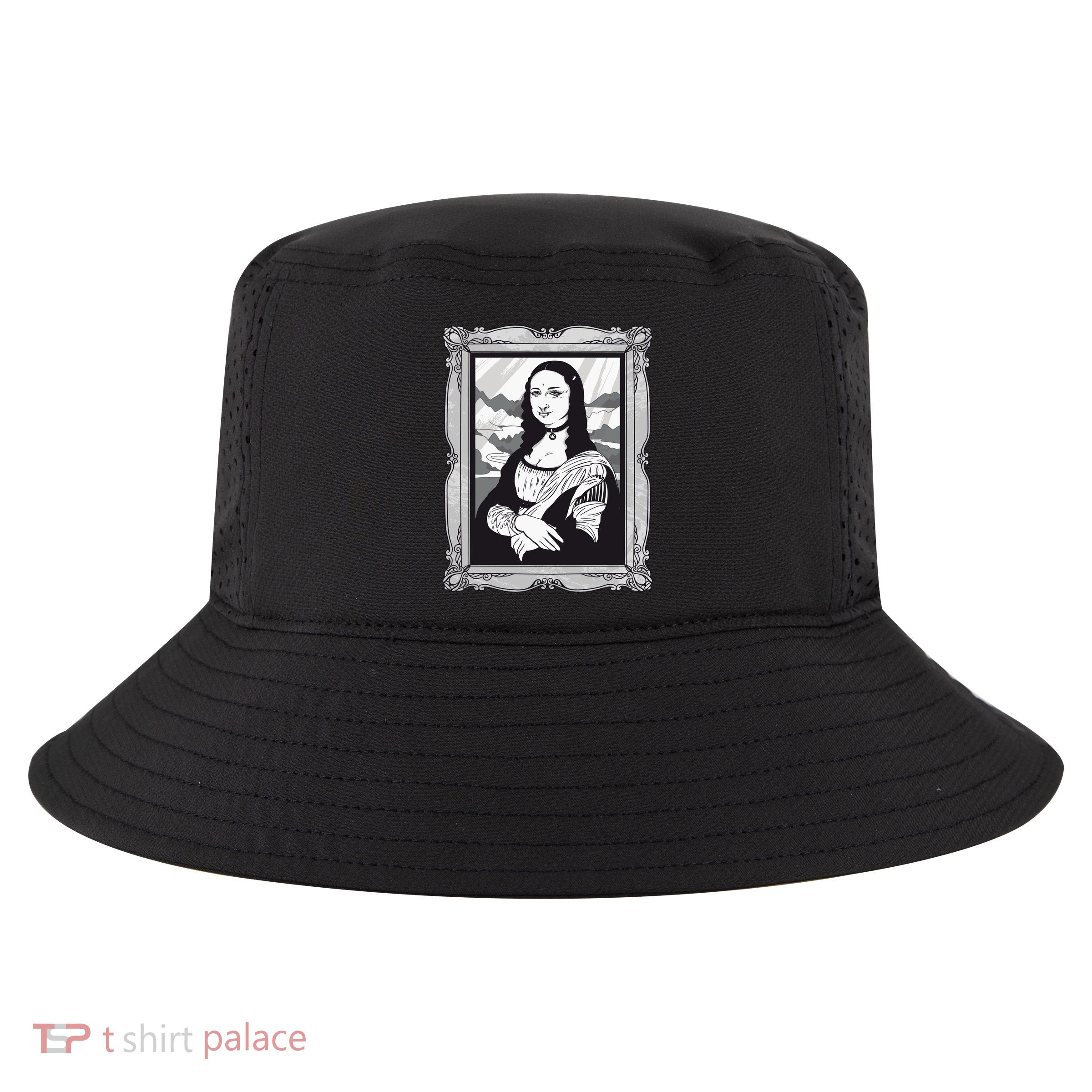 Gothic Mona Lisa Cool Comfort Performance Bucket Hat