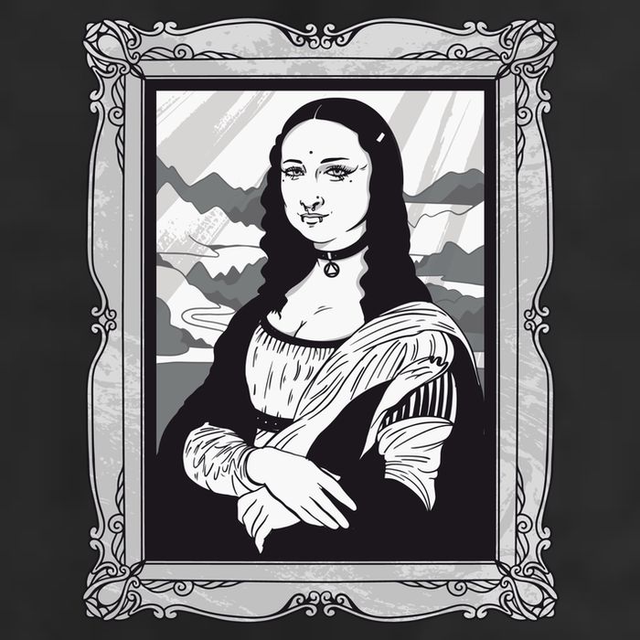 Gothic Mona Lisa Cool Comfort Performance Bucket Hat
