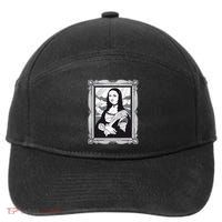 Gothic Mona Lisa 7-Panel Snapback Hat