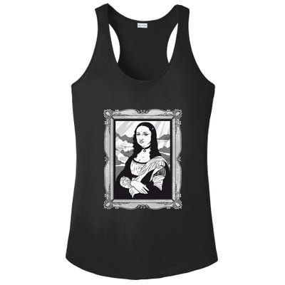 Gothic Mona Lisa Ladies PosiCharge Competitor Racerback Tank