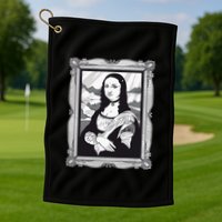 Gothic Mona Lisa Golf Towel