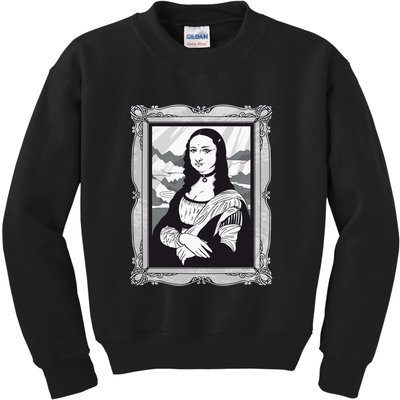 Gothic Mona Lisa Kids Sweatshirt