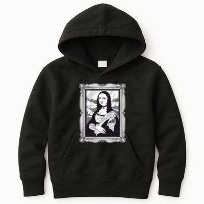 Gothic Mona Lisa Kids Hoodie