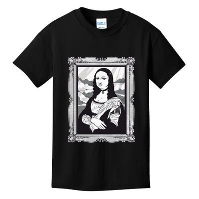 Gothic Mona Lisa Kids T-Shirt
