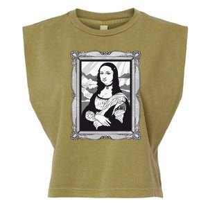 Gothic Mona Lisa Garment-Dyed Women's Muscle Tee