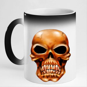 Gothic Skull 11oz Black Color Changing Mug