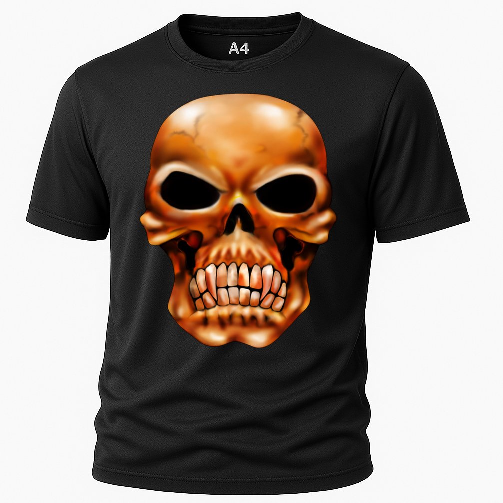 Gothic Skull Cooling Performance Crew T-Shirt