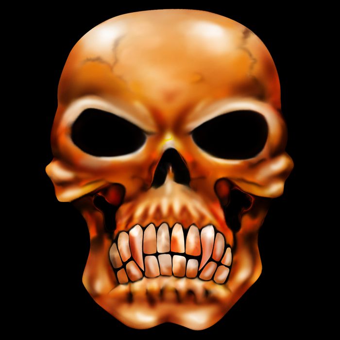 Gothic Skull Cooling Performance Crew T-Shirt