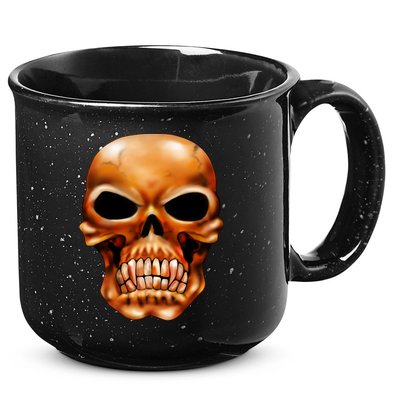 Gothic Skull 15oz Campfire Ceramic Mug