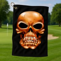Gothic Skull Golf Towel