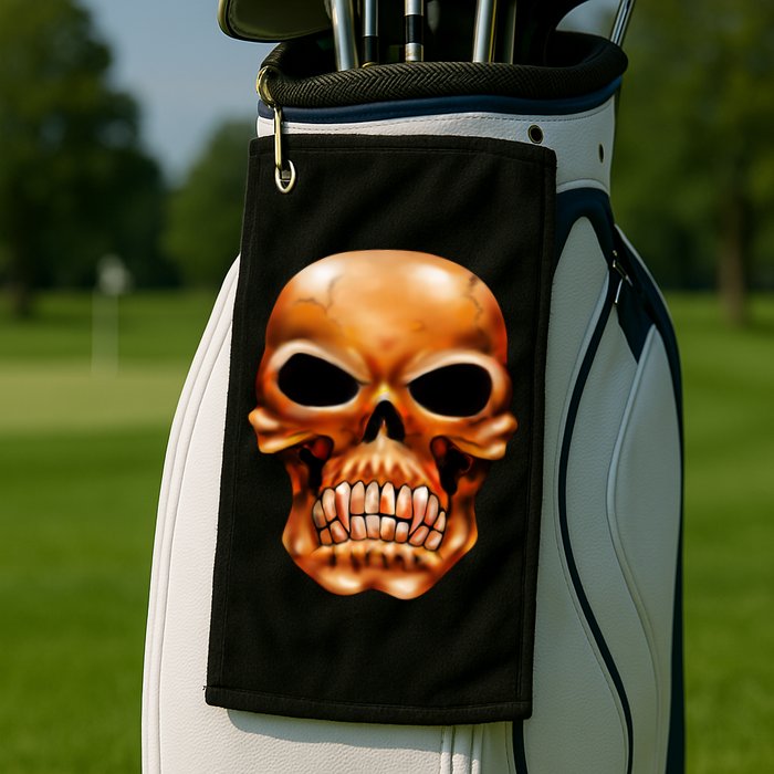 Gothic Skull Golf Towel