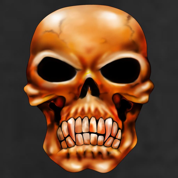 Gothic Skull Golf Towel