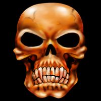 Gothic Skull Wool Snapback Cap