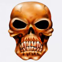 Gothic Skull Garment-Dyed Sweatshirt