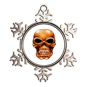 Gothic Skull Metallic Star Ornament